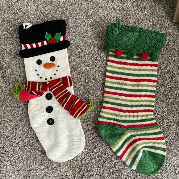 Other - 2 knit Christmas stockings